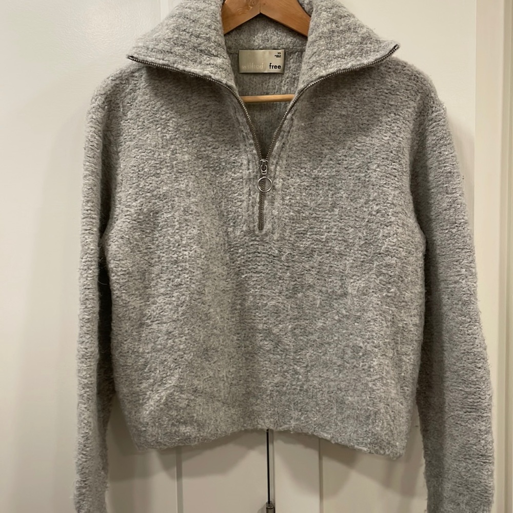 Aritzia Wilfred Free Gwyneth Sweater Quarter Zip